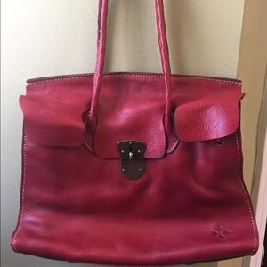 Patricia Nash Red Leather Handbag